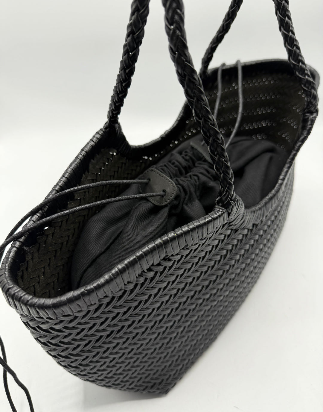 Carmel SOOK - Borsa in pelle intrecciata a mano - nero