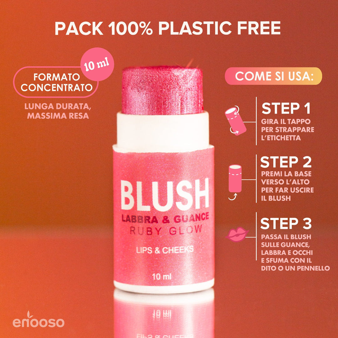 Blush Labbra e Guance - Ruby Glow