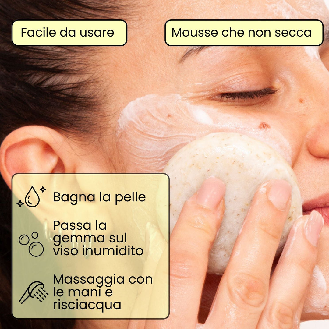 Detergente viso esfoliante