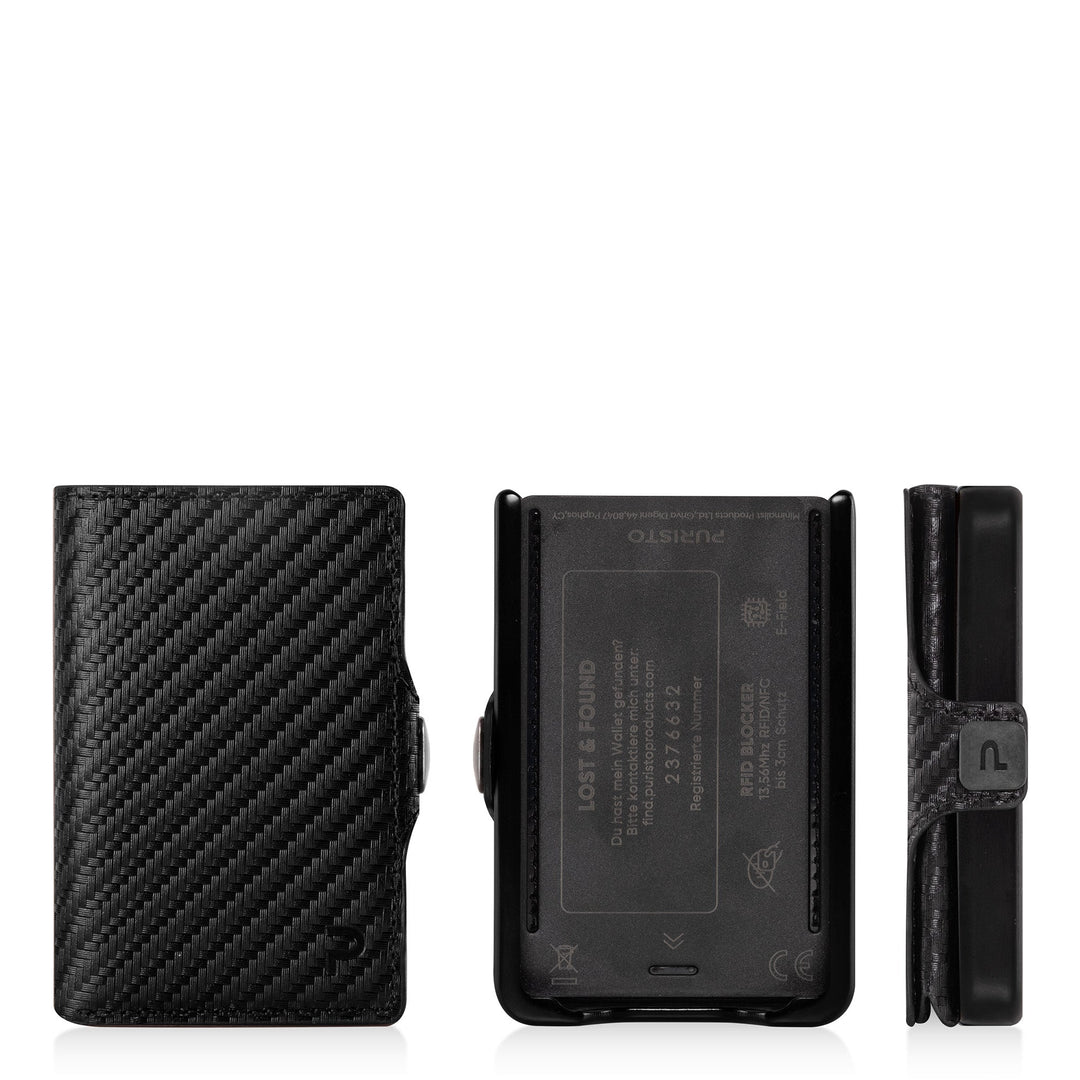 KLIK Mini con portamonete Carbon