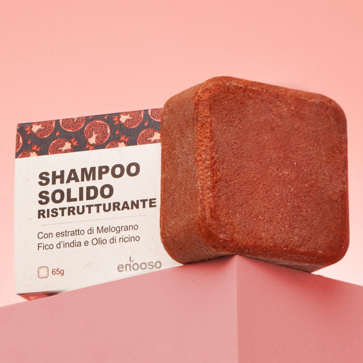 Shampoo Solido Ristrutturante per capelli Rovinati