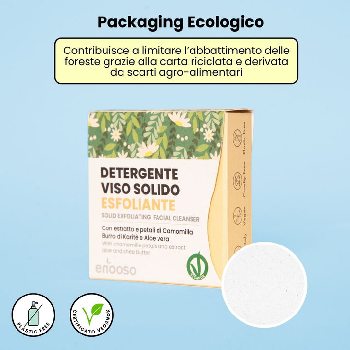 Detergente viso esfoliante