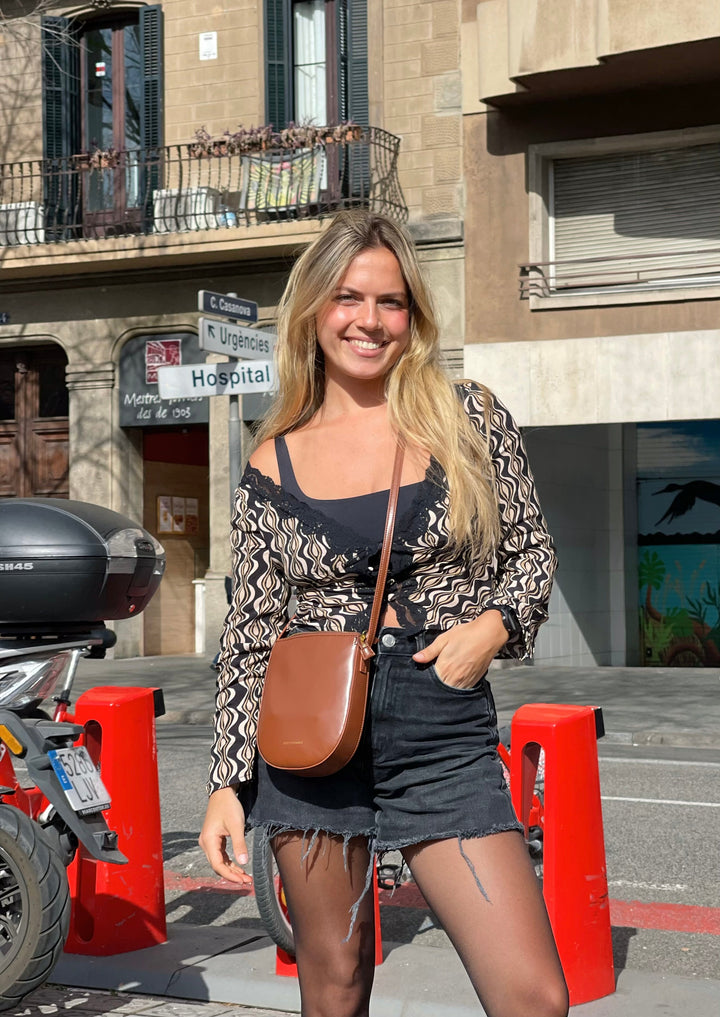 Eva - Borsa con cinturino marrone