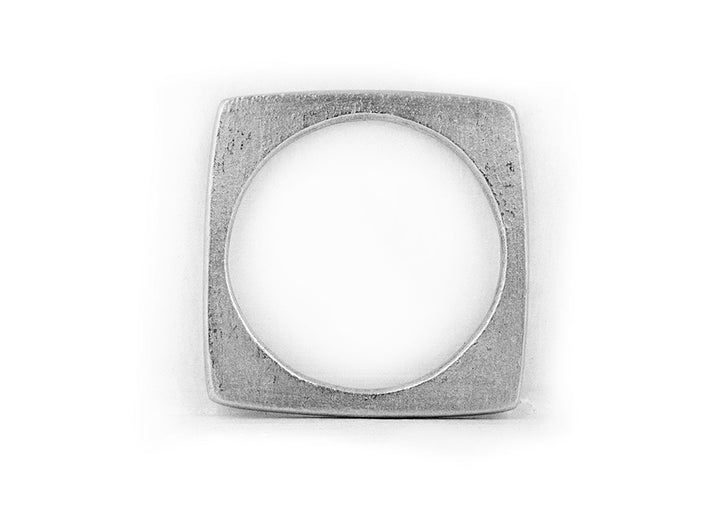 Square Bangle - Bracciale Rigido Quadrato in Alluminio Riciclato