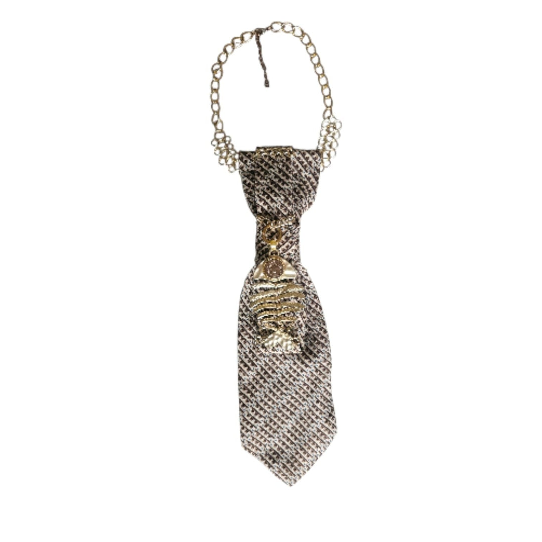 N.7 Cravatta Gioiello Fish Gold