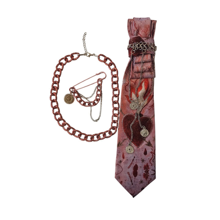 N.11 Cravatta Gioiello Donna Hearts