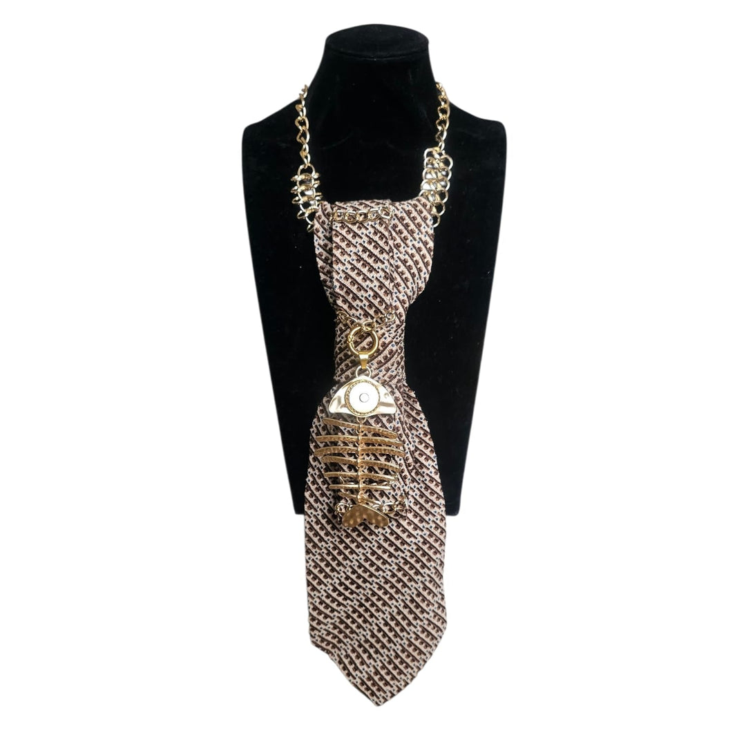 N.7 Cravatta Gioiello Fish Gold