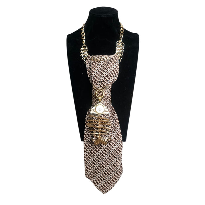 N.7 Cravatta Gioiello Fish Gold