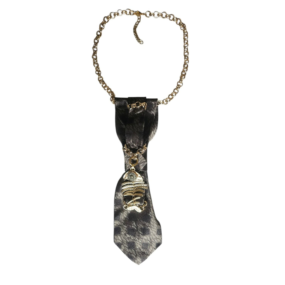 N.6 Cravatta Gioiello Mystic Fish Gold
