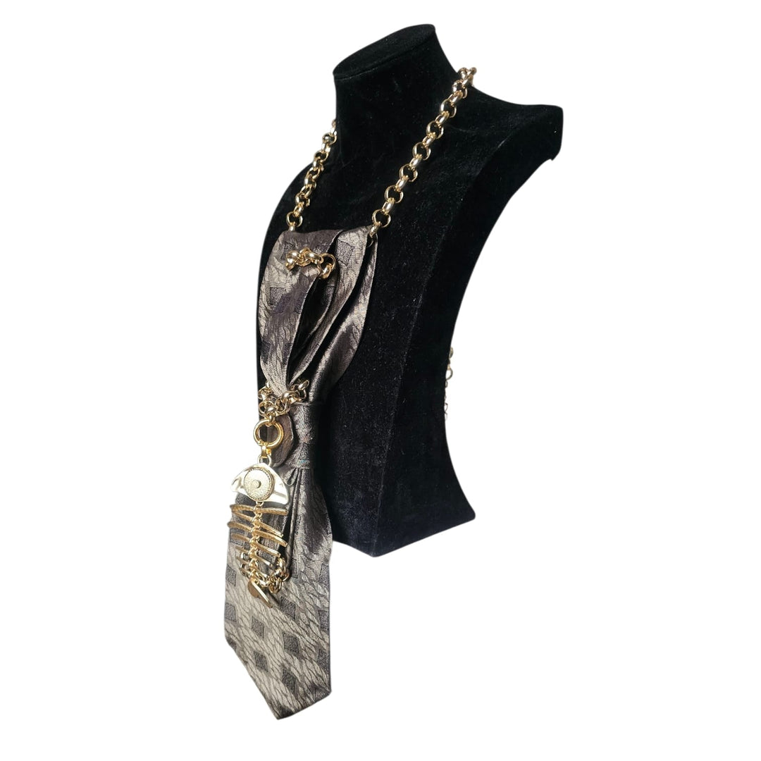 N.6 Cravatta Gioiello Mystic Fish Gold