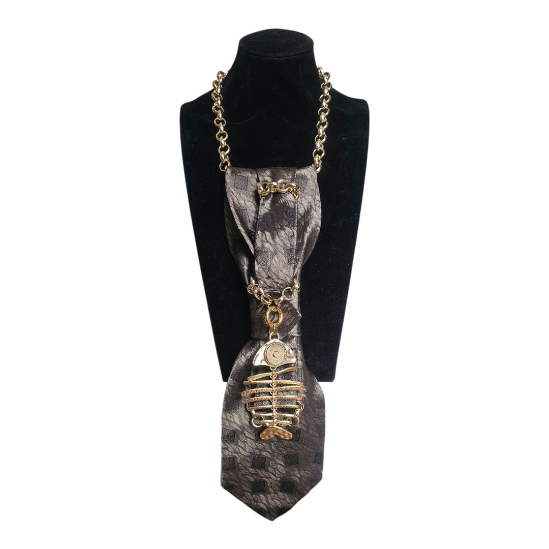 N.6 Cravatta Gioiello Mystic Fish Gold