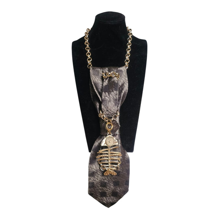 N.6 Cravatta Gioiello Mystic Fish Gold