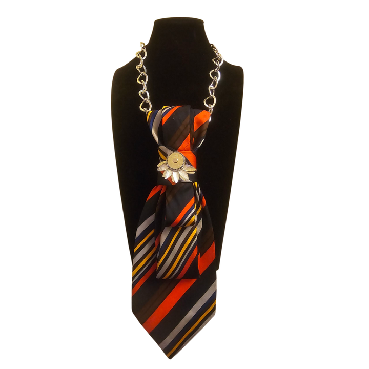N.3 Cravatta Gioiello Stripes Fire