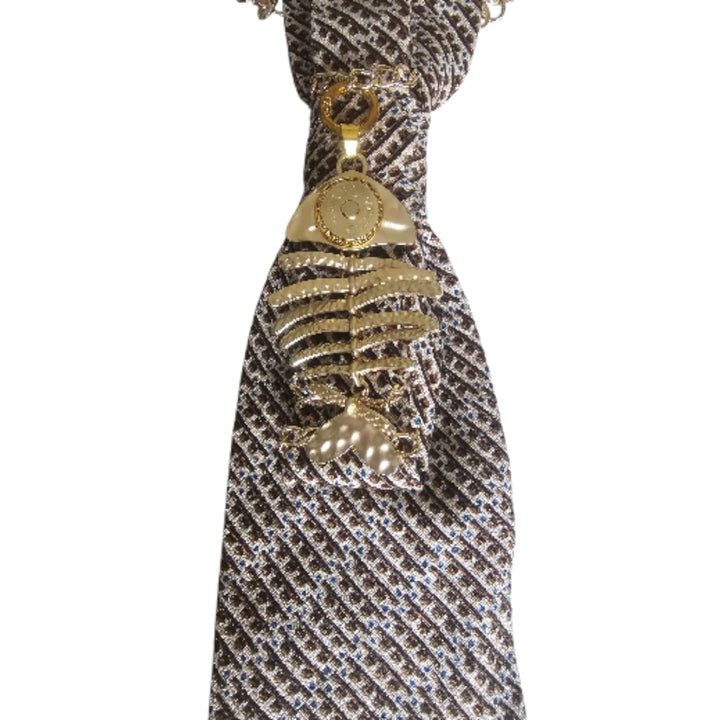 N.7 Cravatta Gioiello Fish Gold