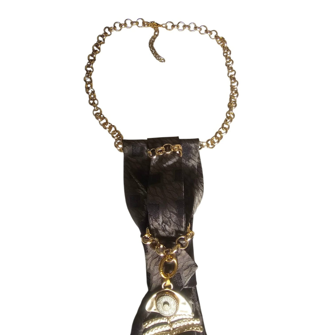 N.6 Cravatta Gioiello Mystic Fish Gold