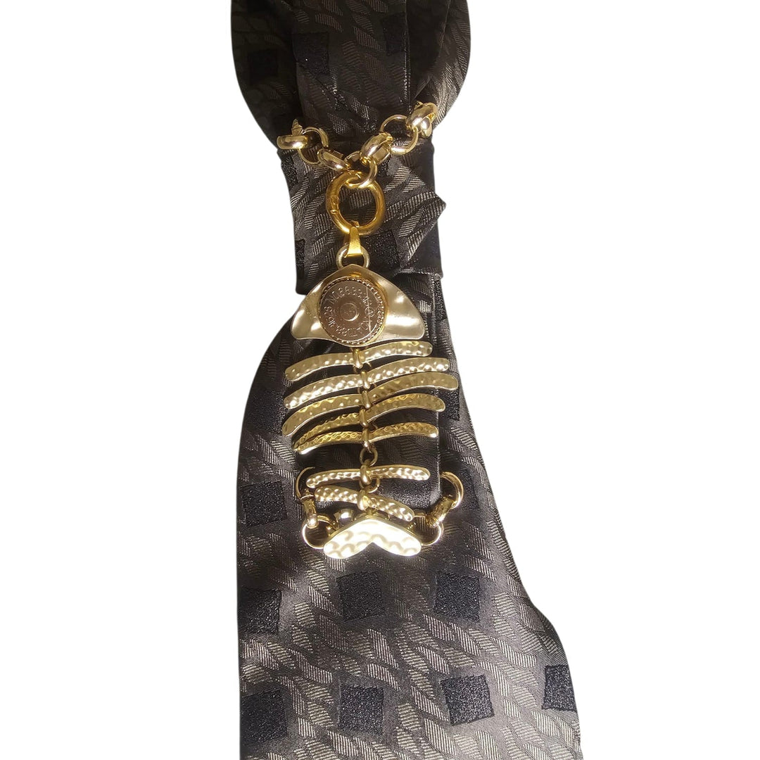 N.6 Cravatta Gioiello Mystic Fish Gold