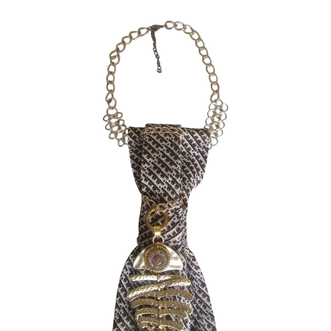 N.7 Cravatta Gioiello Fish Gold