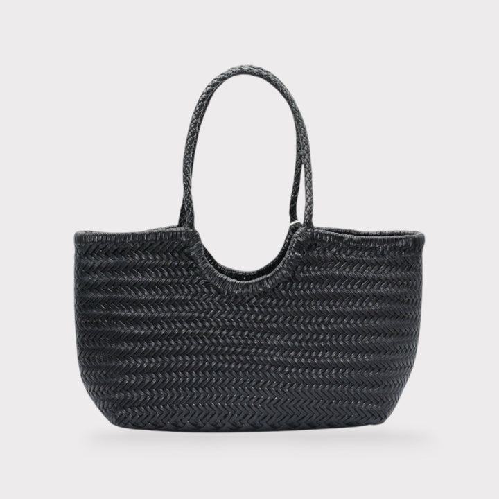 Carmel SOOK - Borsa in pelle intrecciata a mano - nero