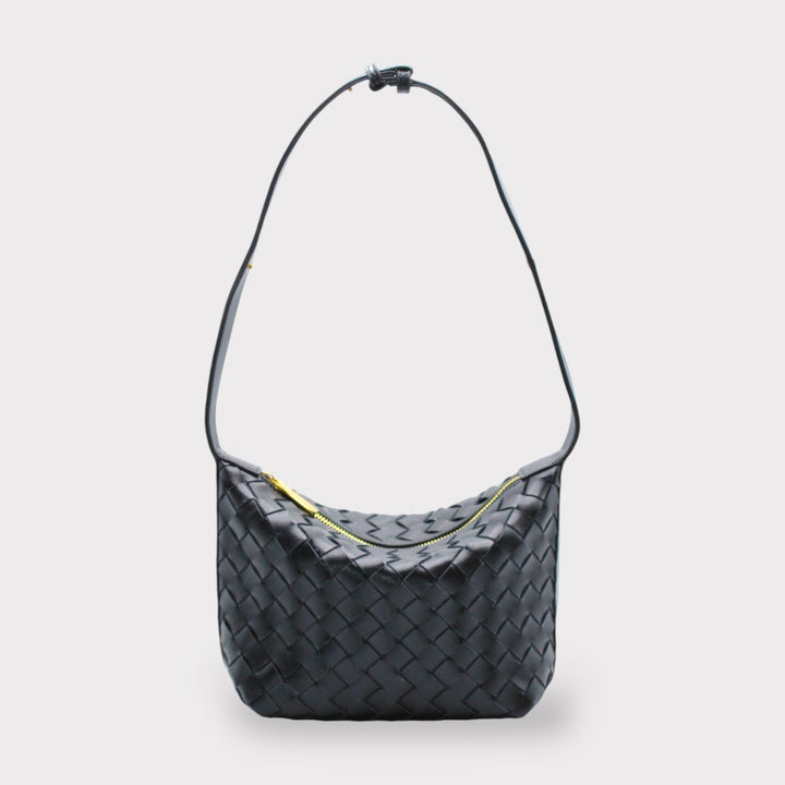 SOOK - Borsa in pelle intrecciata trasformabile in pochette