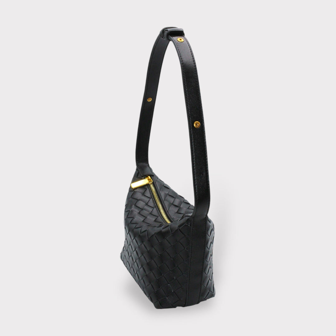 SOOK - Borsa in pelle intrecciata trasformabile in pochette