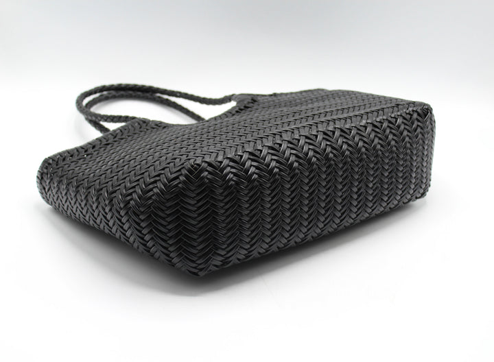 Carmel SOOK - Borsa in pelle intrecciata a mano - nero