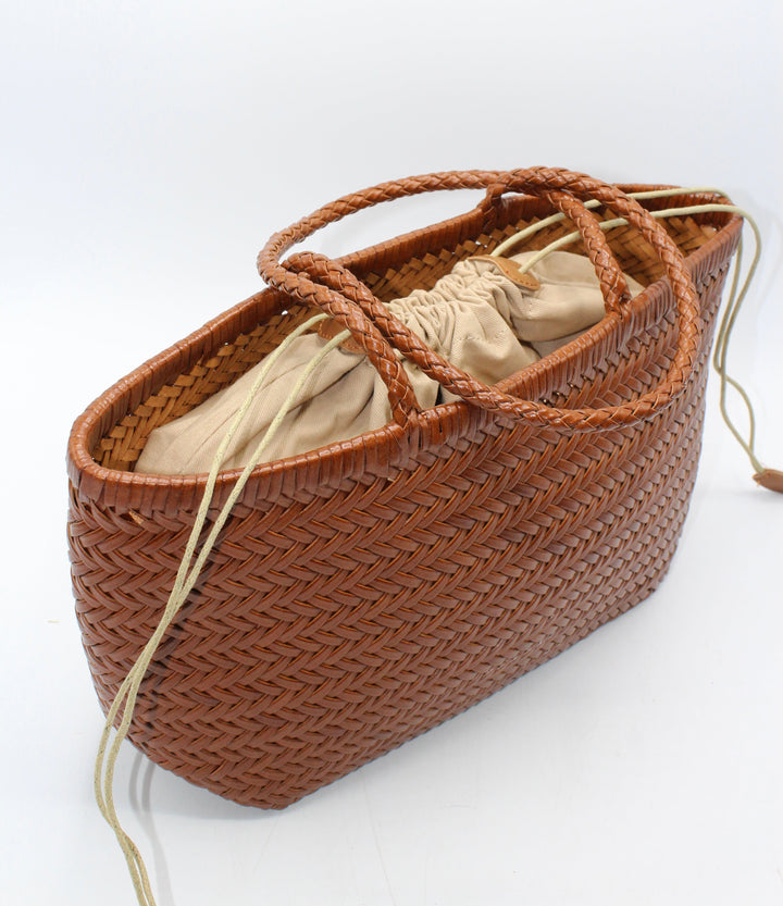 Lou SOOK - Borsa in pelle fatta a mano - caramello