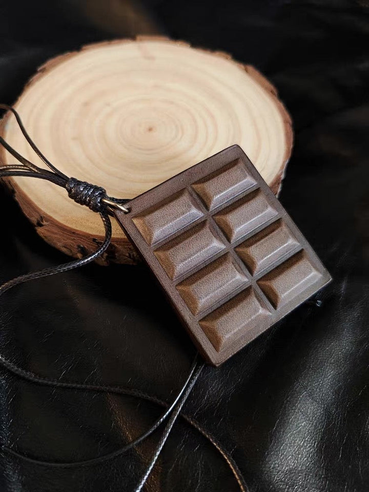 Chocolate SOOK - Ciondolo per borsa in pelle fatto a mano