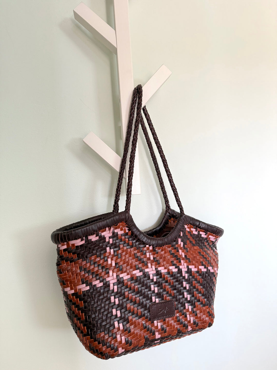 Francine SOOK - Borsa in pelle intrecciata a mano