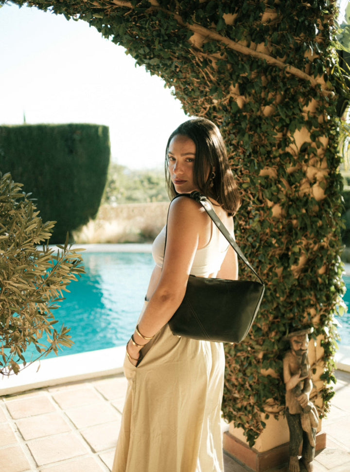 Evy SOOK - Borsa in pelle fatta a mano in Italia - nero