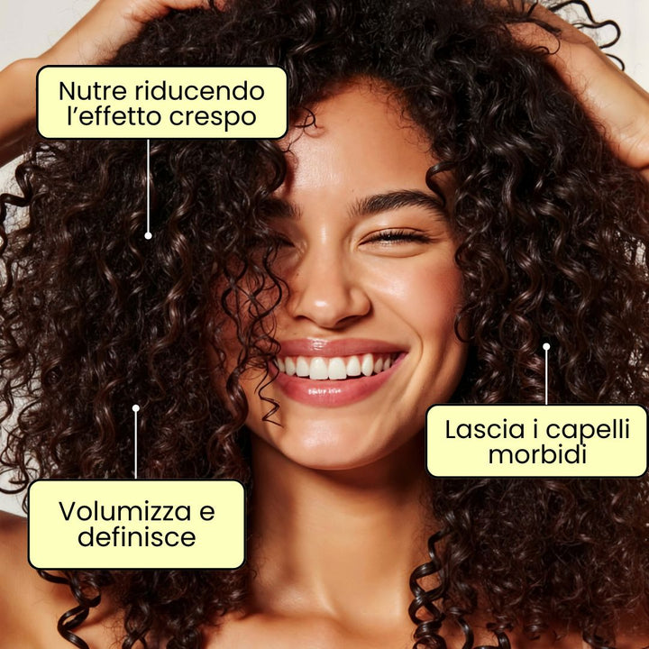 Balsamo Solido Nutriente per capelli Crespi