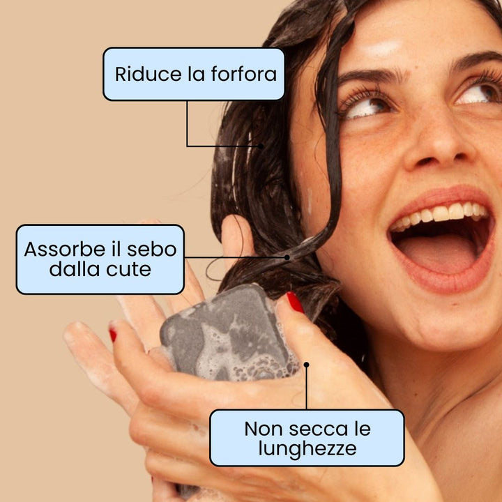 Shampoo Solido Purificante per capelli Grassi x2