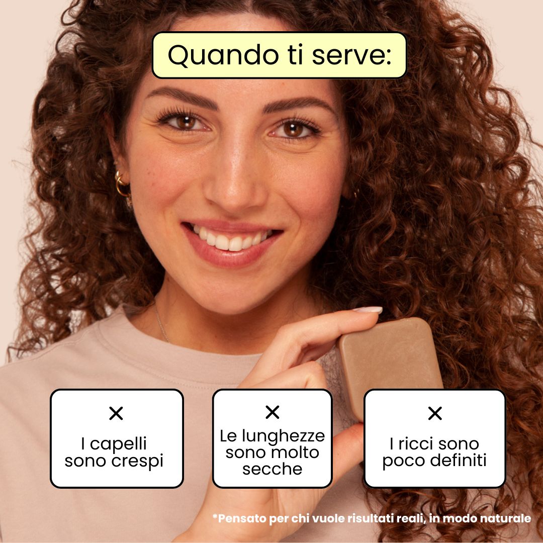 Balsamo Solido Nutriente per capelli Crespi