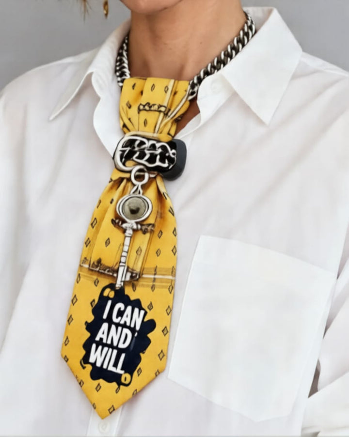 N.12 Cravatta Gioiello I can and I will