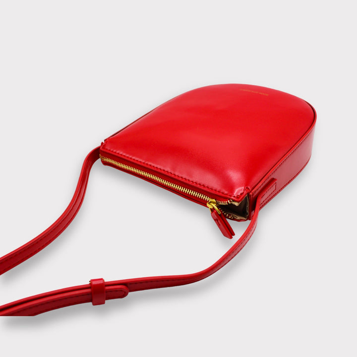 Eva SOOK - Borsa con cinturino in pelle di mela - rosso