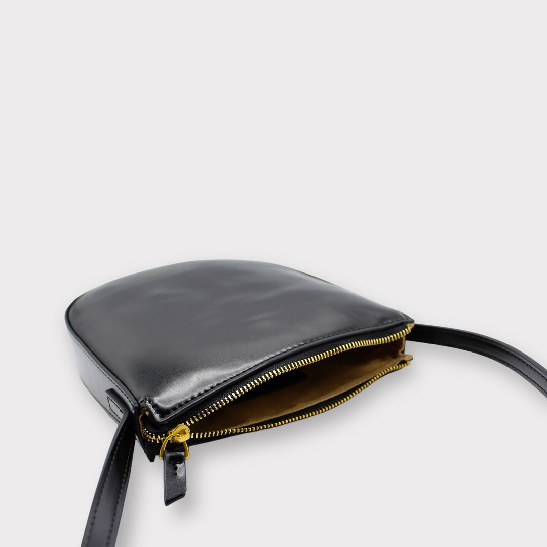 Eva SOOK - Borsa con cinturino in pelle di mela - nero