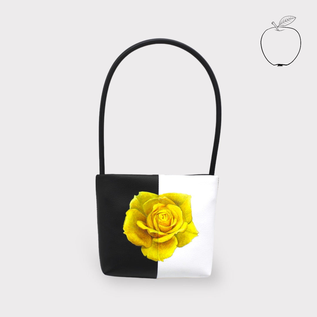 Aria - Borsa dipinta a mano con motivi di rose
