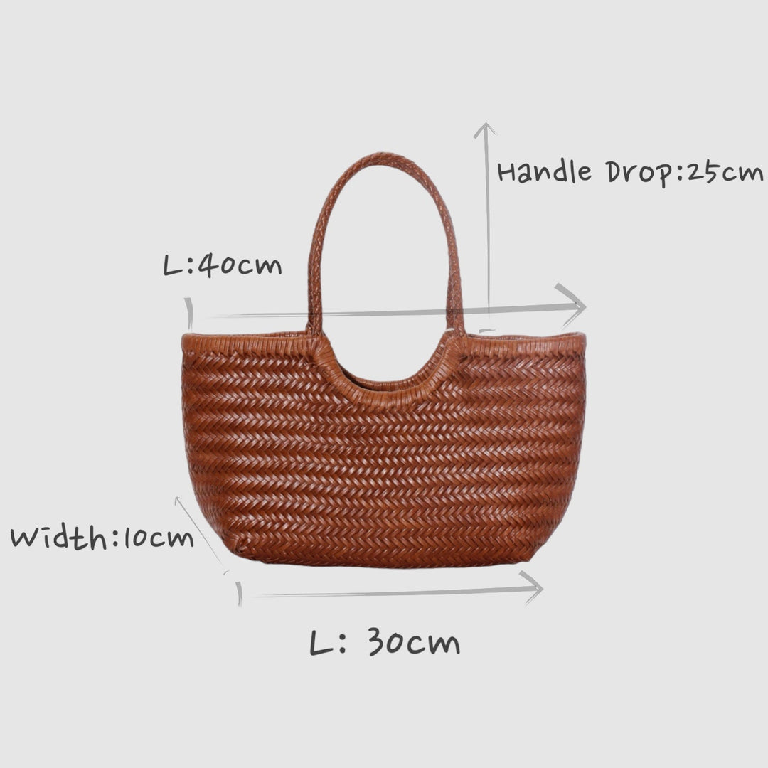 Carmel SOOK - Borsa in pelle intrecciata a mano - nero