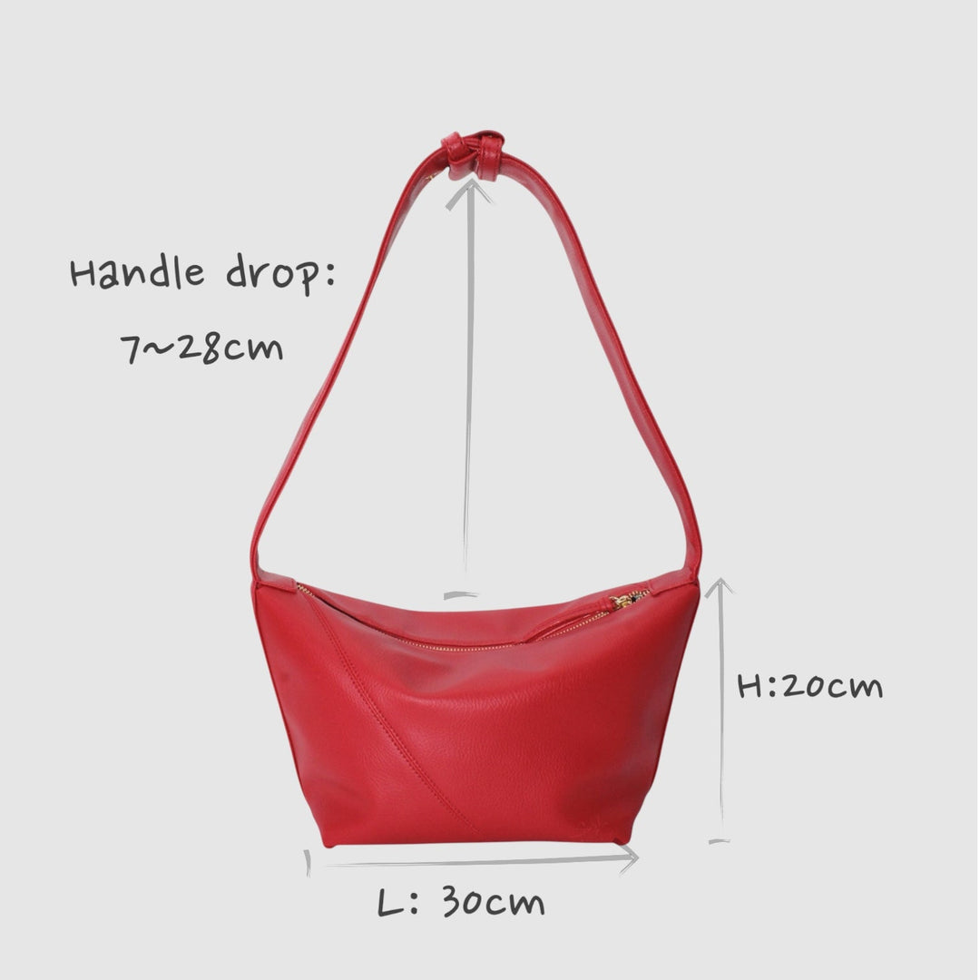 Evy SOOK - Borsa vegana a base di cactus e arancia - rosso