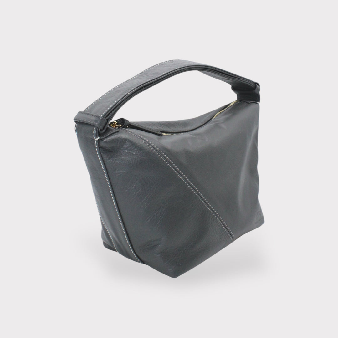 Evy SOOK - Borsa in pelle fatta a mano in Italia - grigio cenere