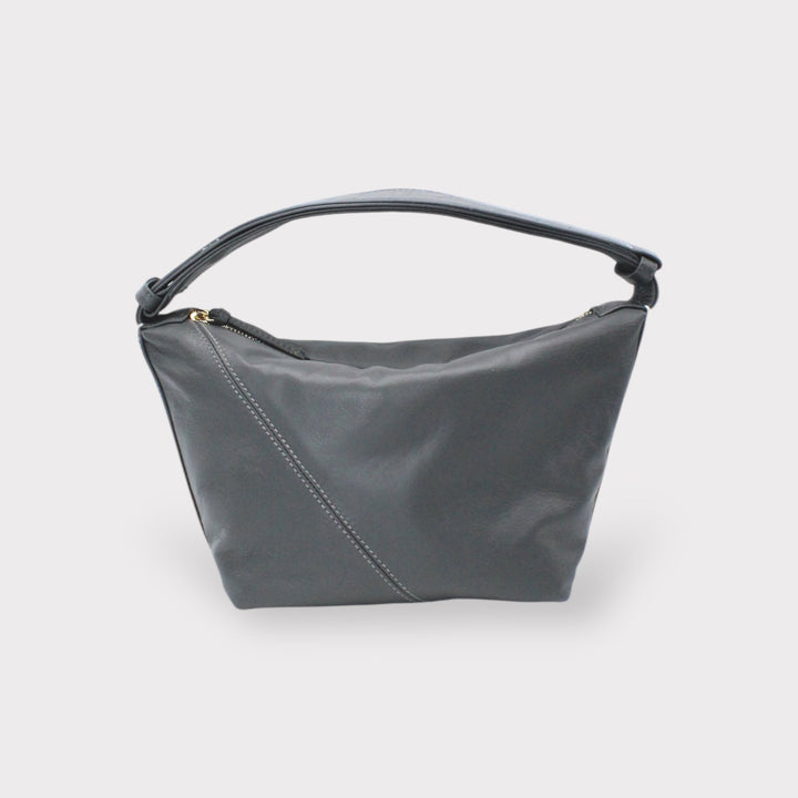 Evy SOOK - Borsa in pelle fatta a mano in Italia - grigio cenere
