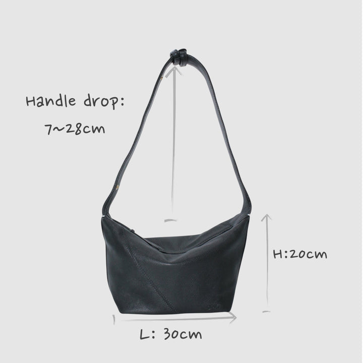 Evy SOOK - Borsa in pelle fatta a mano in Italia - nero