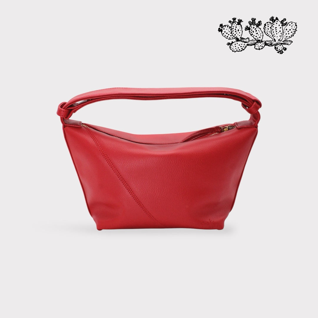 Evy SOOK - Borsa vegana a base di cactus e arancia - rosso