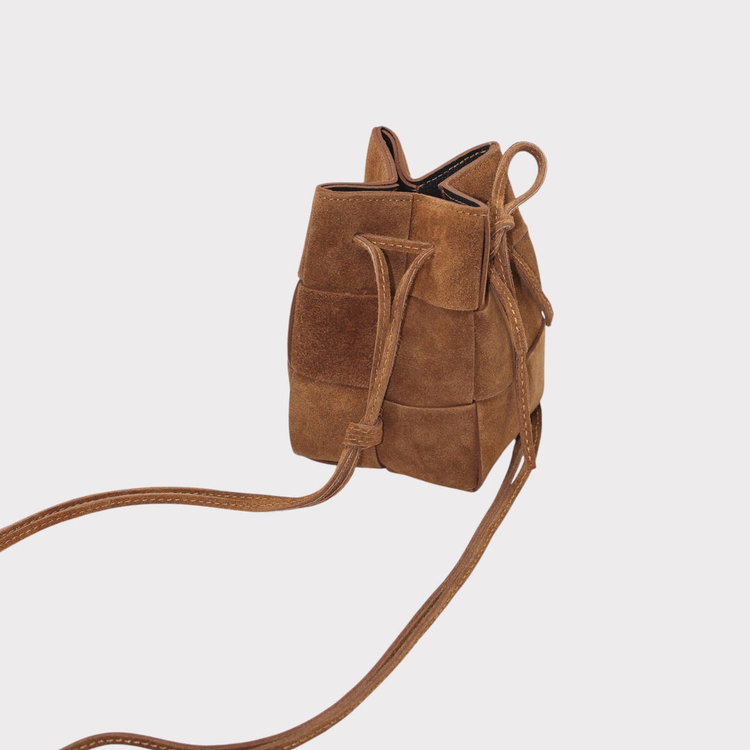 Emi SOOK - Borsa a tracolla in pelle di vitello con coulisse