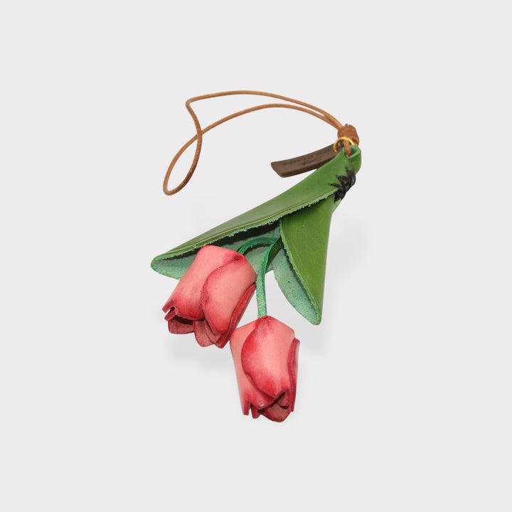 Tulip SOOK - Ciondolo per borsa in pelle fatto a mano