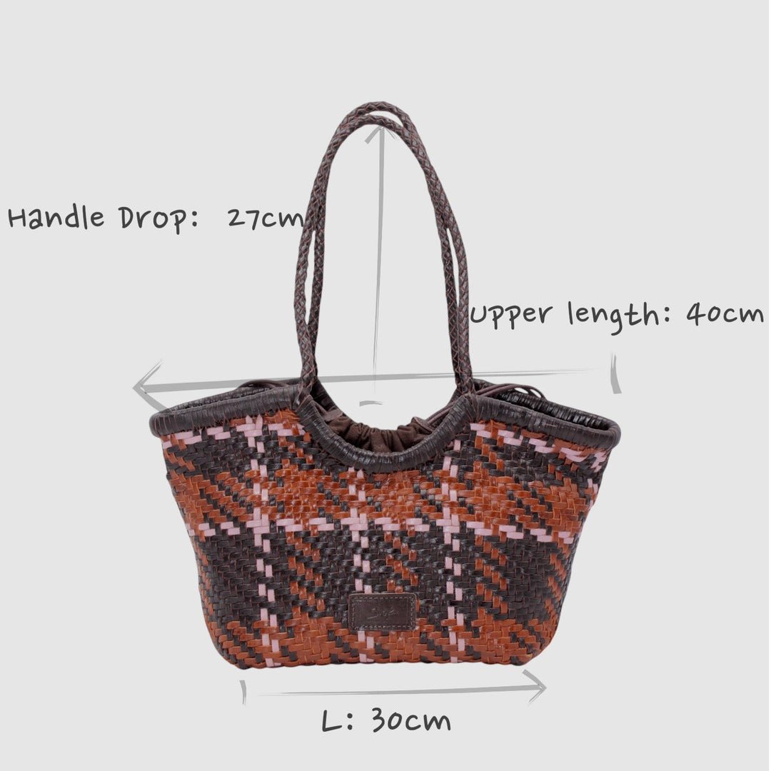 Francine SOOK - Borsa in pelle intrecciata a mano