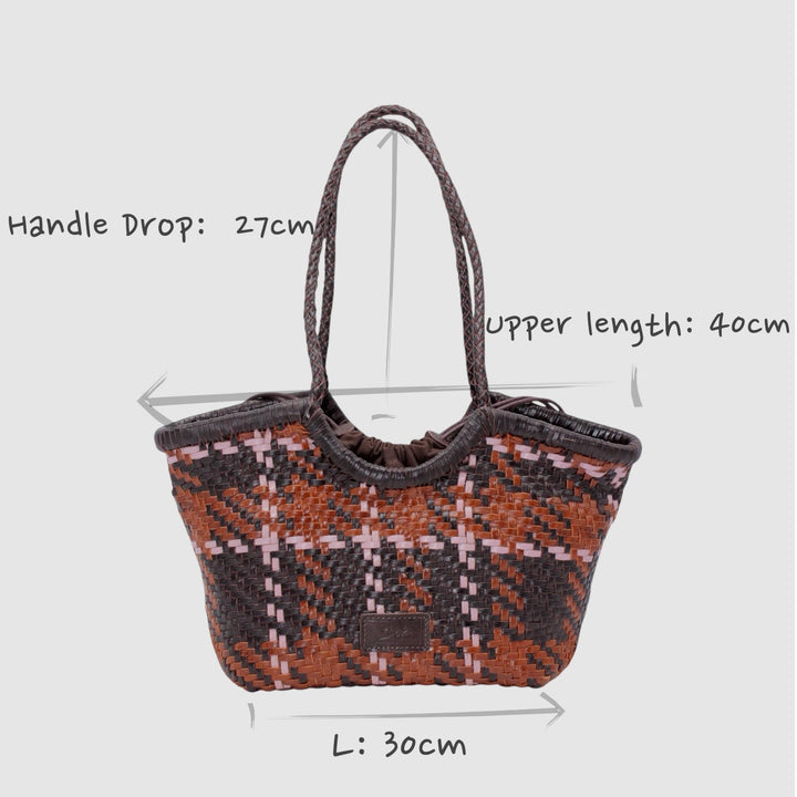 Francine SOOK - Borsa in pelle intrecciata a mano