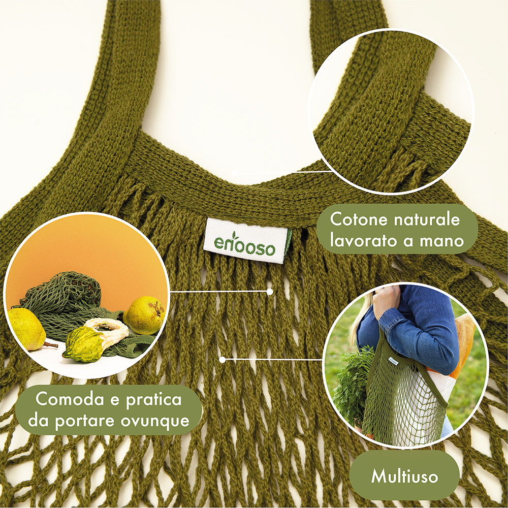 Borsa in rete Verde