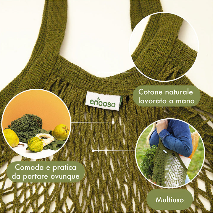 Borsa in rete Verde