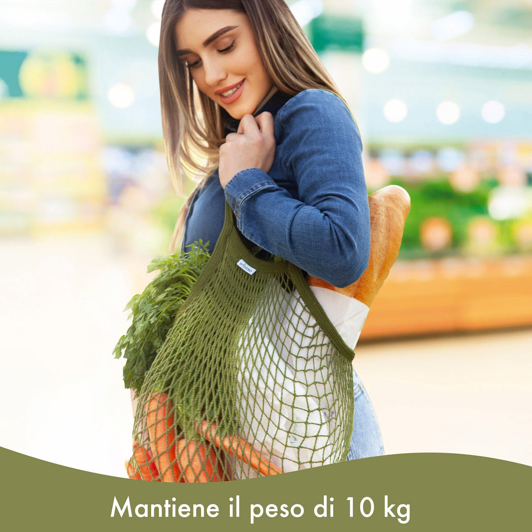 Borsa in rete Verde