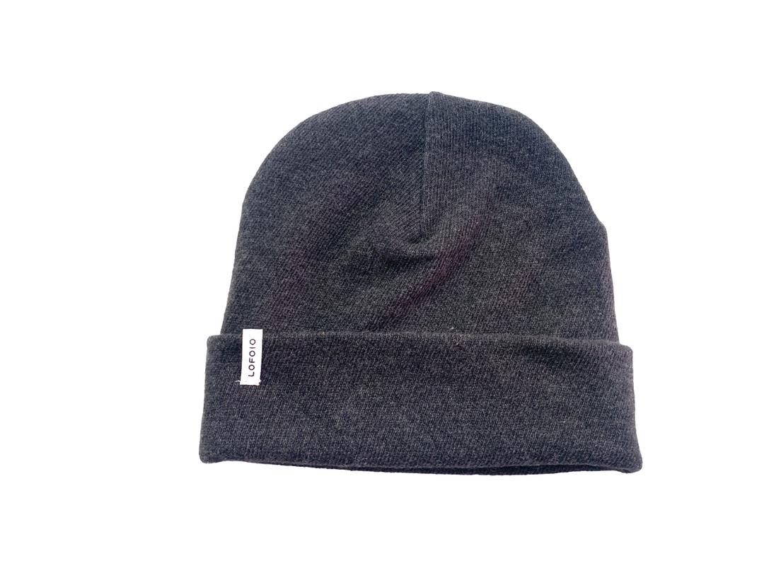 Cappello Datino in cashmere rigenerato - Antracite